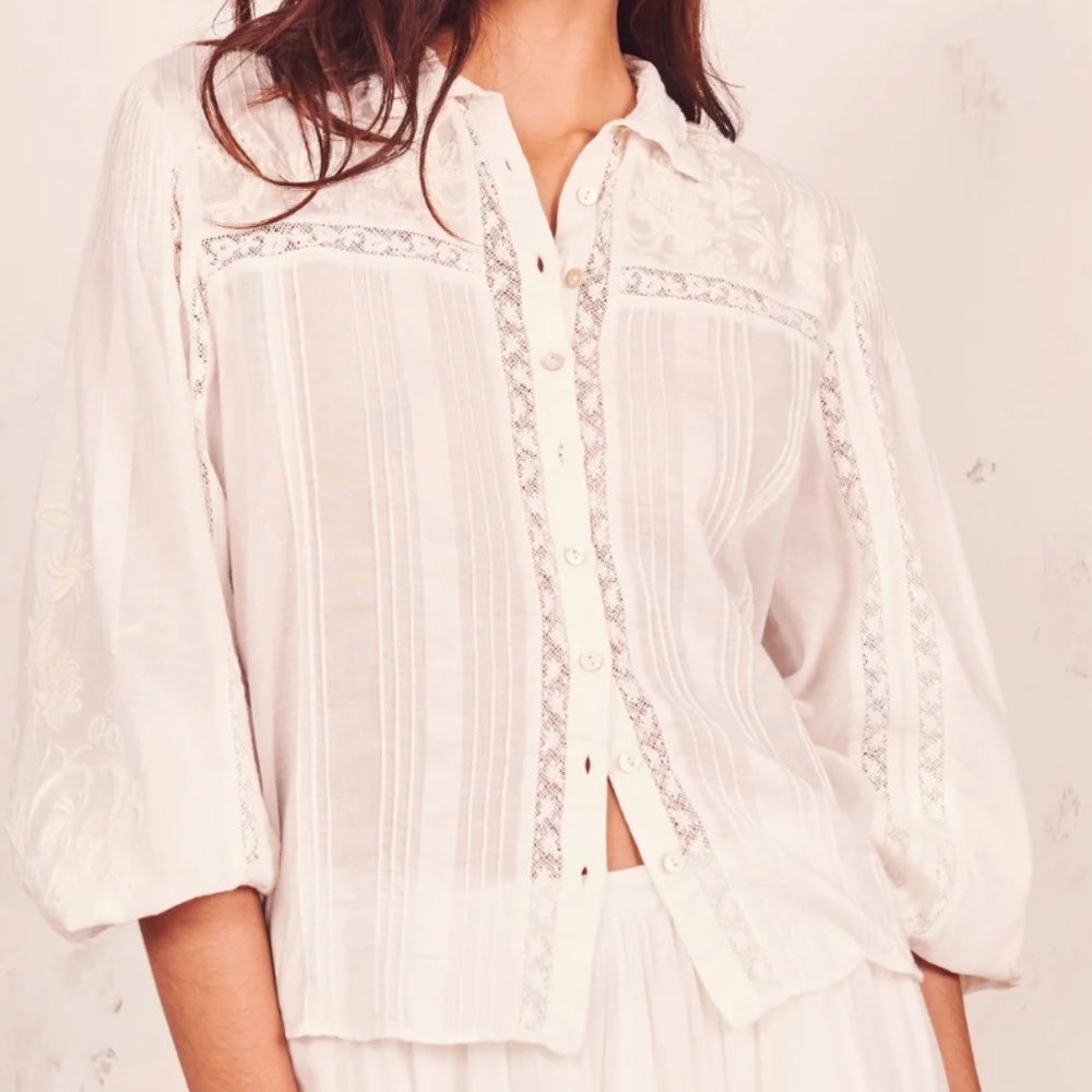 Love Shack Fancy Rhonda Top